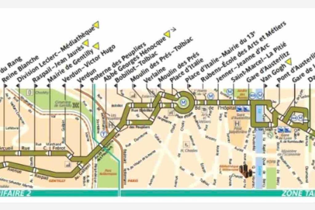 Duplex T2 A Arcueil A 3Min Arret Laplace Rer B 외부 사진